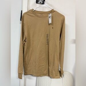 Polo by Ralph Lauren Boy’s Beige Long Sleeve Tee